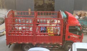 一車負(fù)壓自動放水器 礦用氣動注漿泵發(fā)貨河南某煤礦